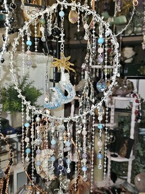 Mermaid Sea Witch Crystal Spinner Dreamcatcher Hand Beaded Including The Mermaid